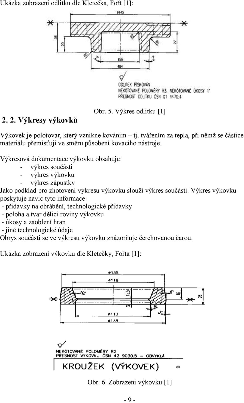 Výkresová dokumentace výkovku obsahuje: - výkres součásti - výkres výkovku - výkres zápustky Jako podklad pro zhotovení výkresu výkovku slouţí výkres součásti.