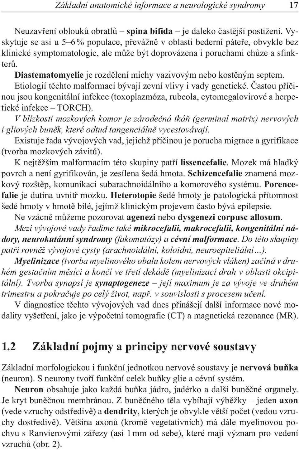 Diastematomyelie je rozdělení míchy vazivovým nebo kostěným septem. Etiologií těchto malformací bývají zevní vlivy i vady genetické.