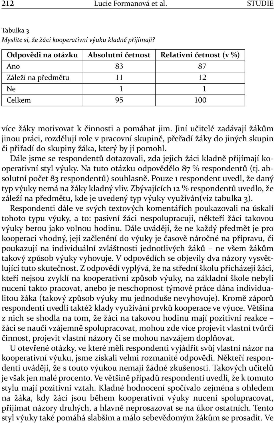 Jiní učitelé zadávají žákům jinou práci, rozdělují role v pracovní skupině, přeřadí žáky do jiných skupin či přiřadí do skupiny žáka, který by jí pomohl.