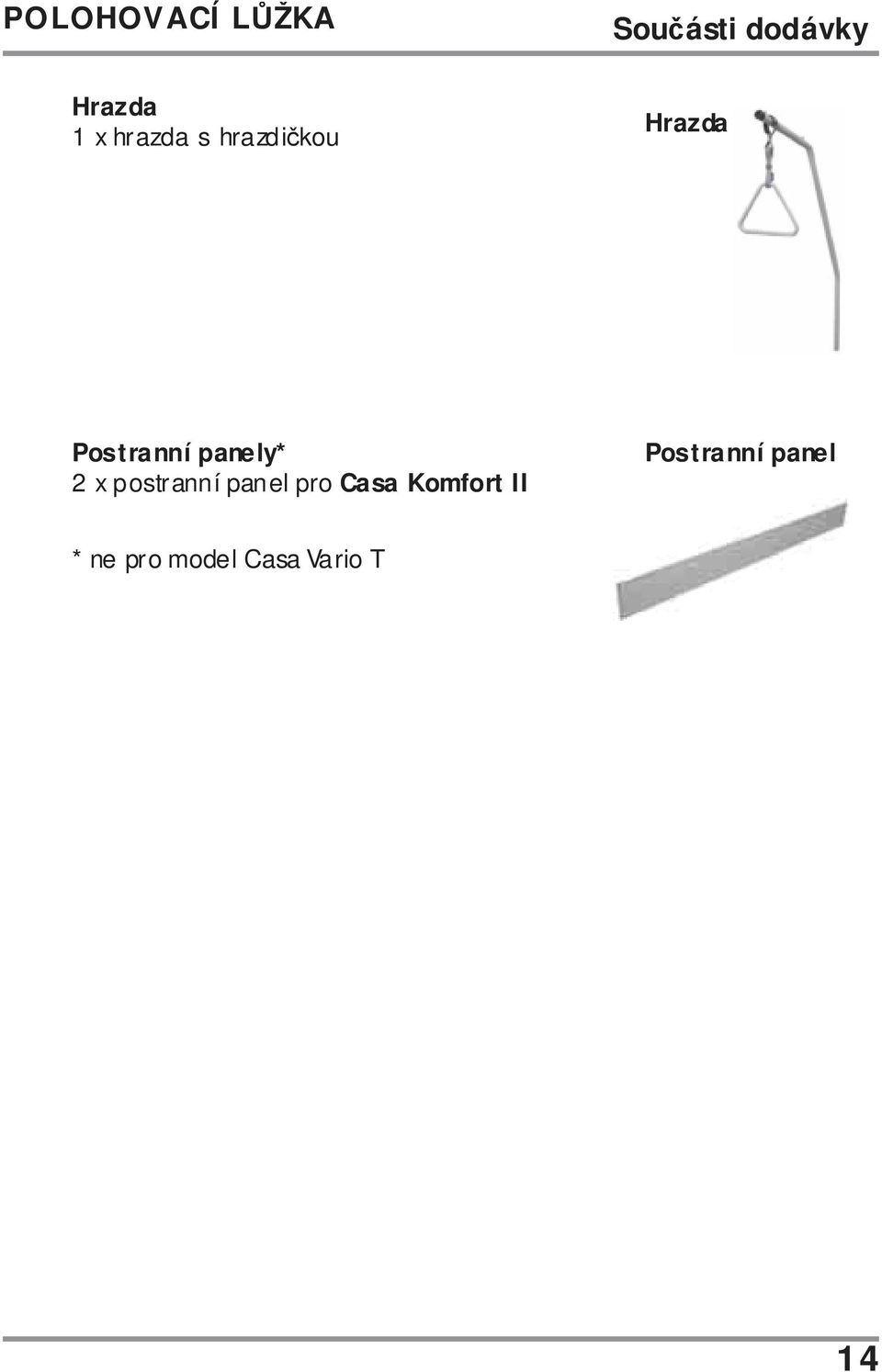 postranní panel pro Casa Komfort II