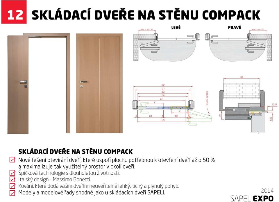 Špičková technologie s dlouholetou životností. Italský design - Massimo Bonetti.