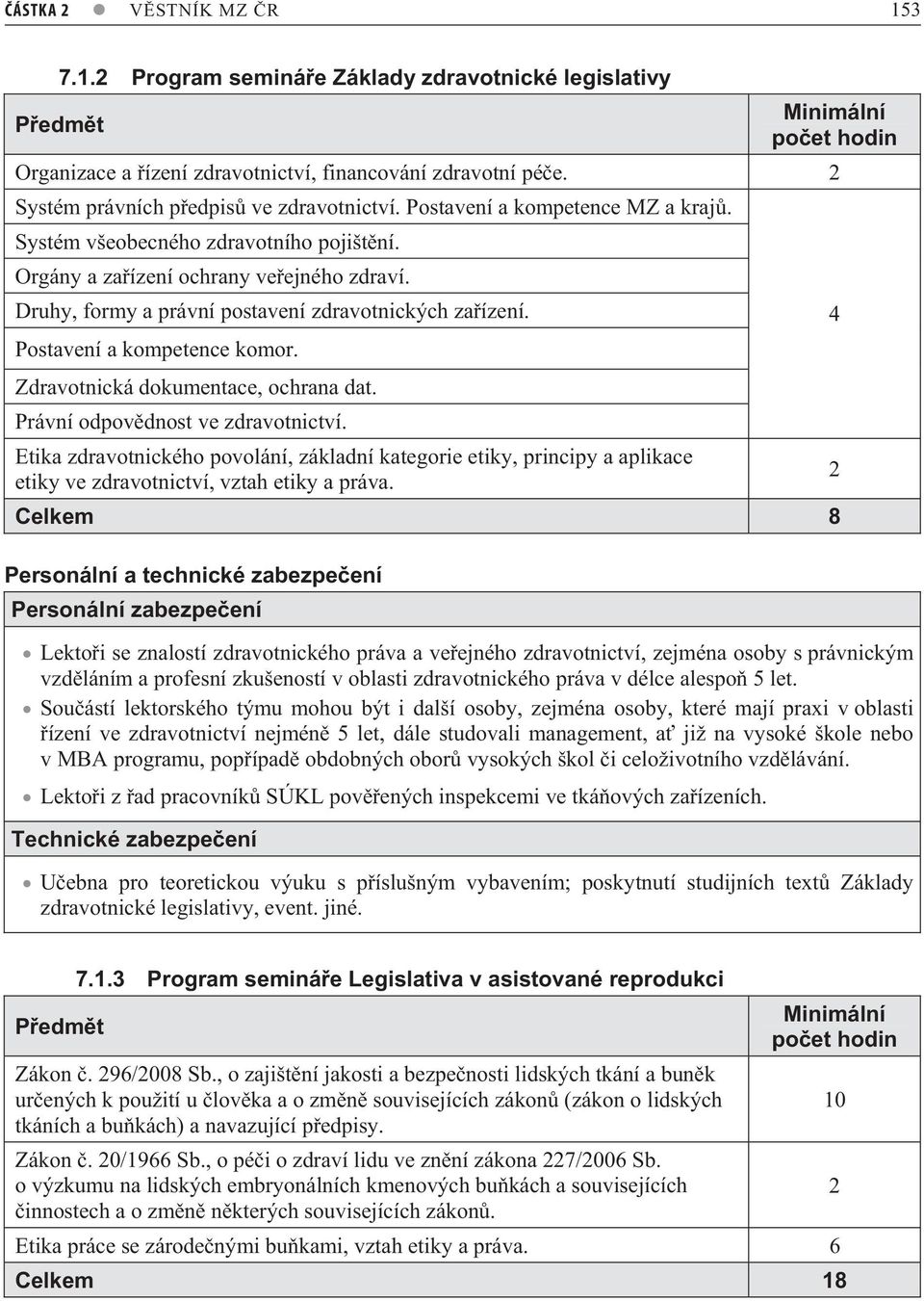 Druhy, formy a právní postavení zdravotnických za ízení. Postavení a kompetence komor. Zdravotnická dokumentace, ochrana dat. Právní odpov dnost ve zdravotnictví.