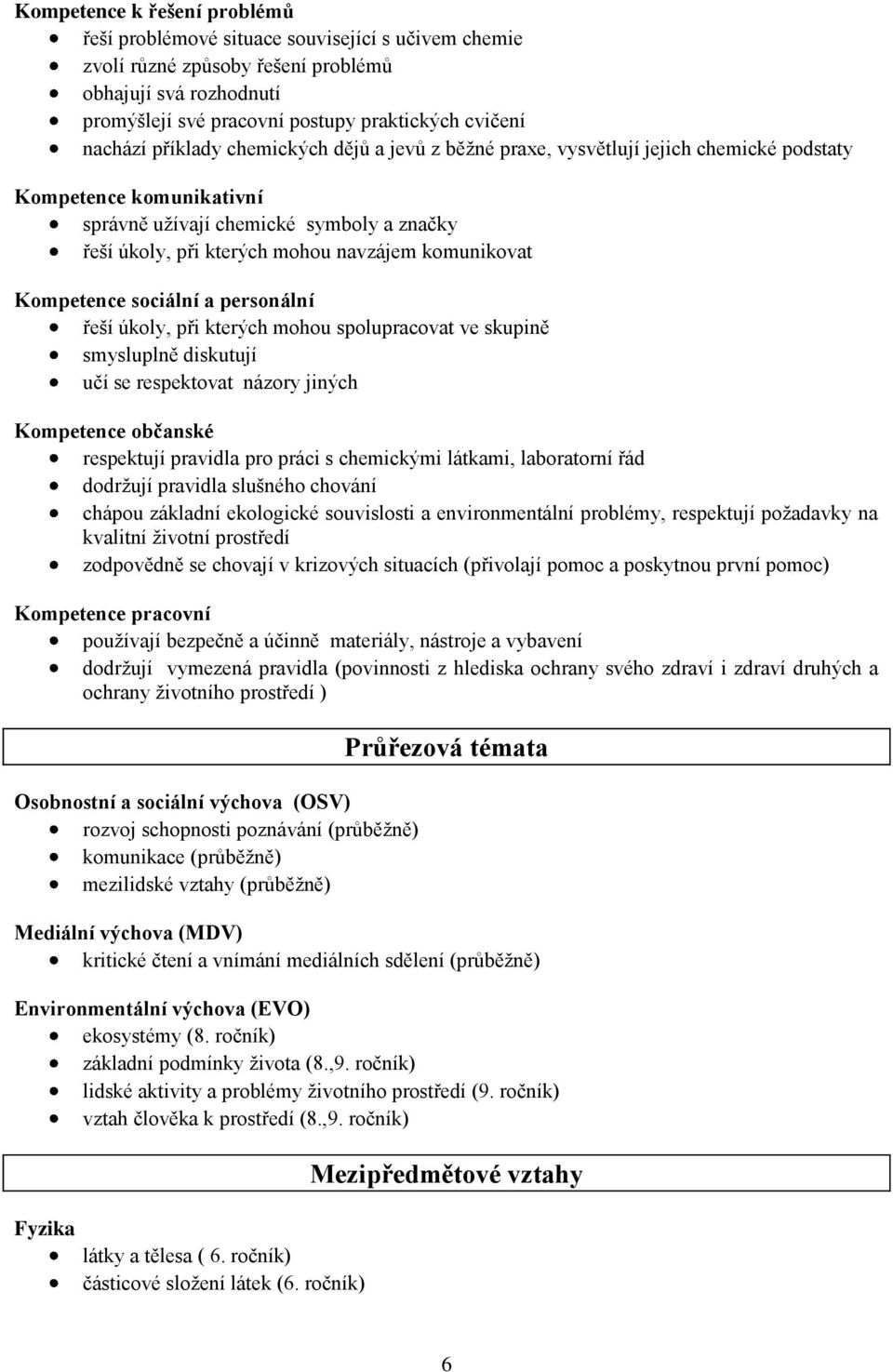 komunikovat Kompetence sociální a personální řeší úkoly, při kterých mohou spolupracovat ve skupině smysluplně diskutují učí se respektovat názory jiných Kompetence občanské respektují pravidla pro