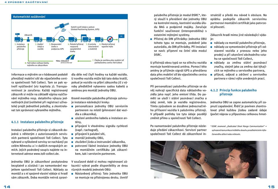 Transparentnost je zaručena: Každý registrovaný zákazník si může na základě výpisu vyúčtování mýtného resp.