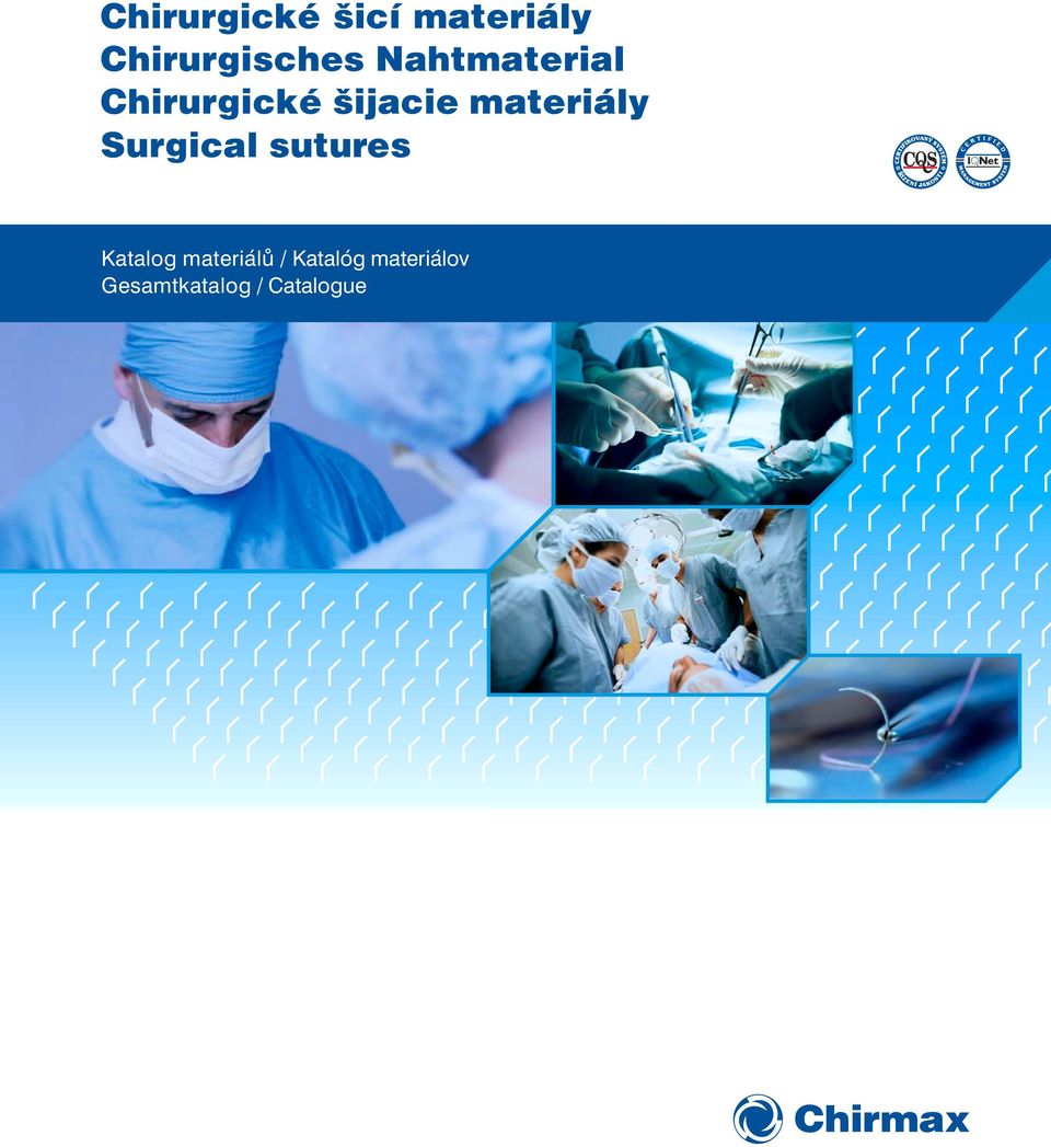 materiály Surgical sutures Katalog