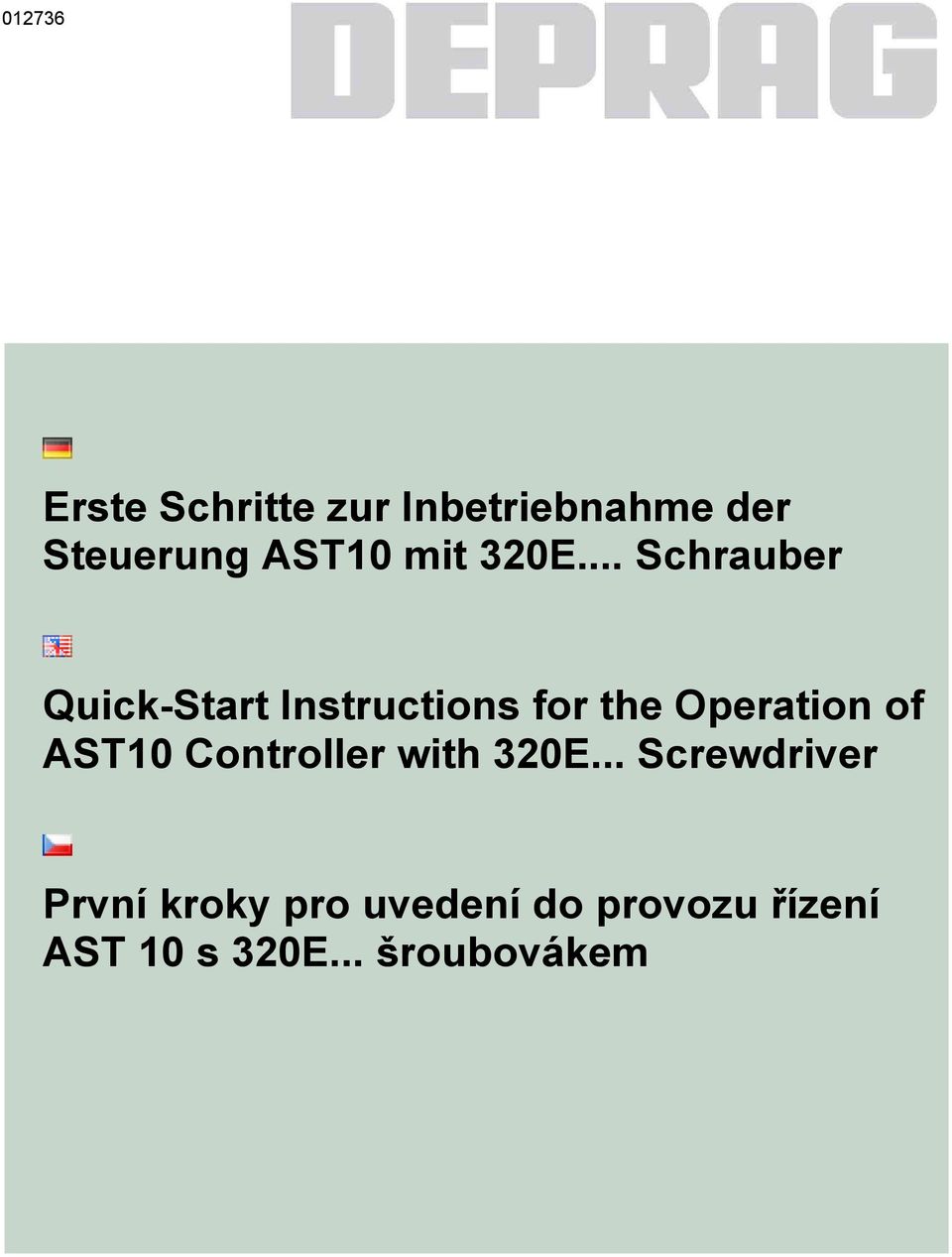 .. Schrauber Quick-Start Instructions for the Operation of