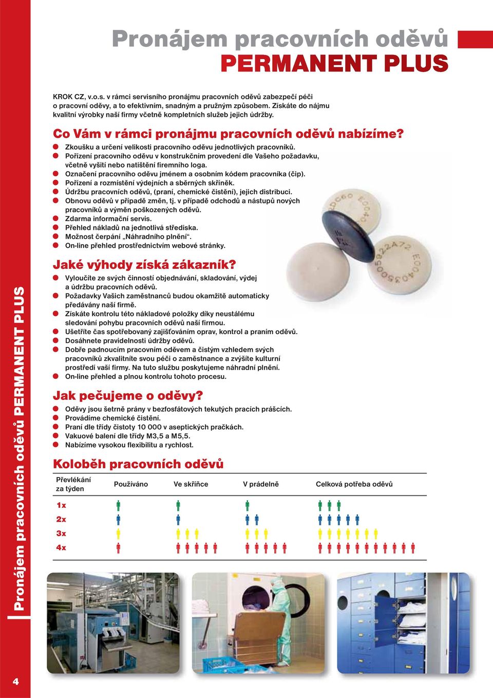 Získáte do nájmu kvalitní výrobky naší firmy včetně kompletních služeb jejich údržby. Co Vám v rámci pronájmu pracovních oděvů nabízíme?