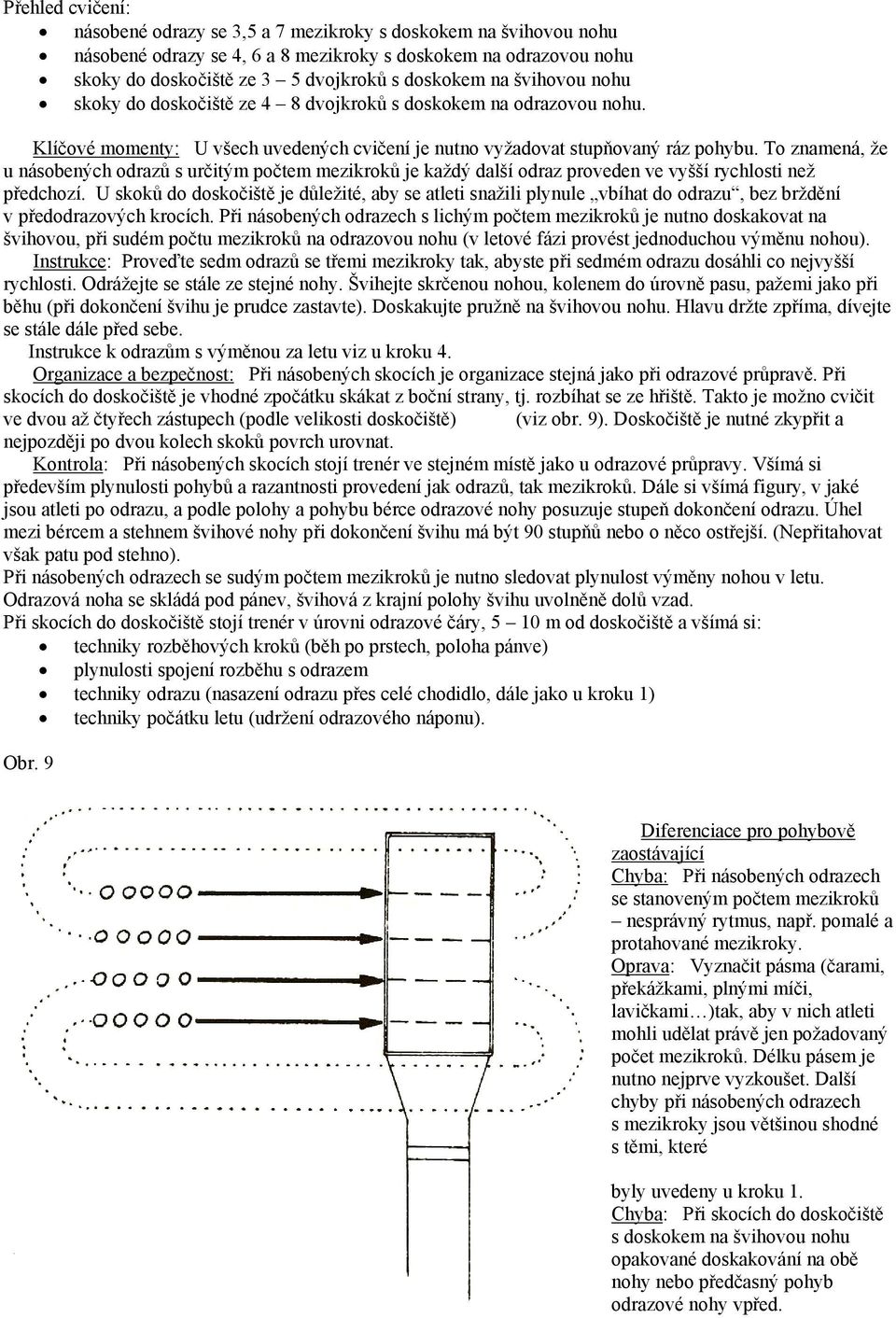 To znamená, že u násobených odrazů s určitým počtem mezikroků je každý další odraz proveden ve vyšší rychlosti než předchozí.