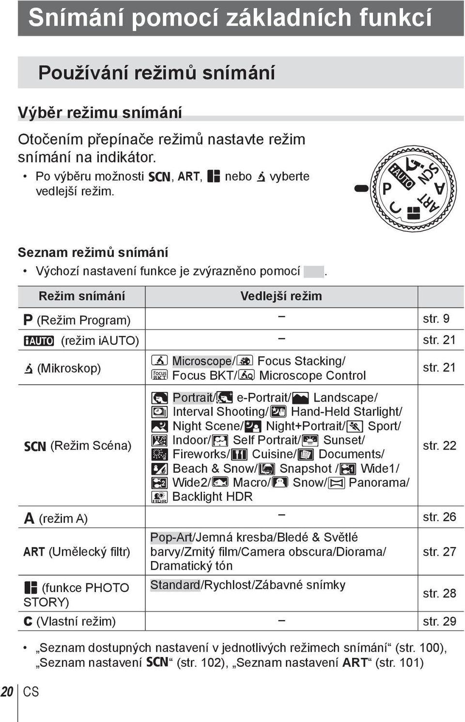 9 A (režim iauto) str.