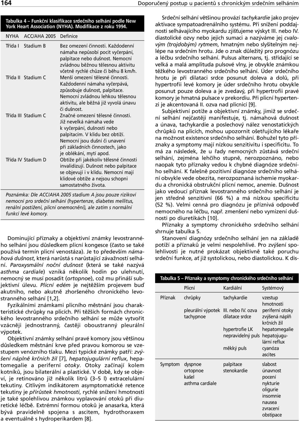 Nemocní zvládnou běžnou tělesnou aktivitu včetně rychlé chůze či běhu 8 km/h. Třída II Stadium C Menší omezení tělesné činnosti. Každodenní námaha vyčerpává, způsobuje dušnost, palpitace.