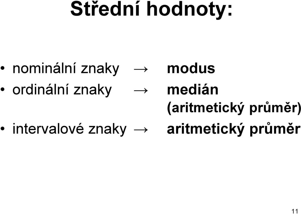 medián (aritmetický průměr)