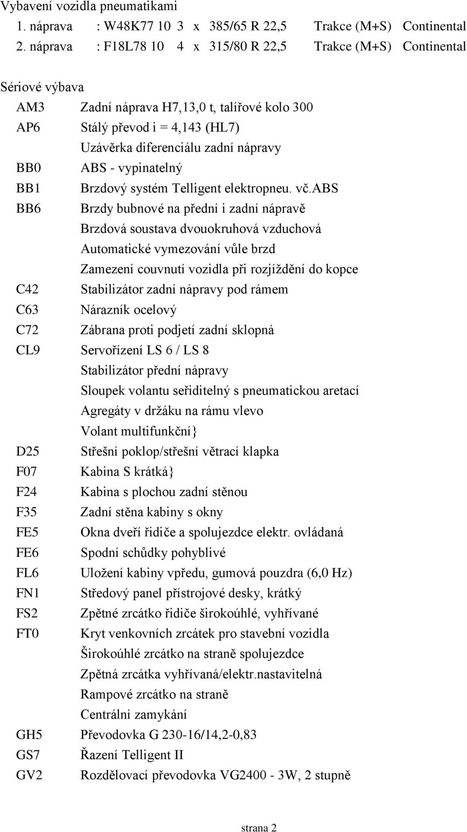 ABS - vypinatelný BB1 Brzdový systém Telligent elektropneu. vč.