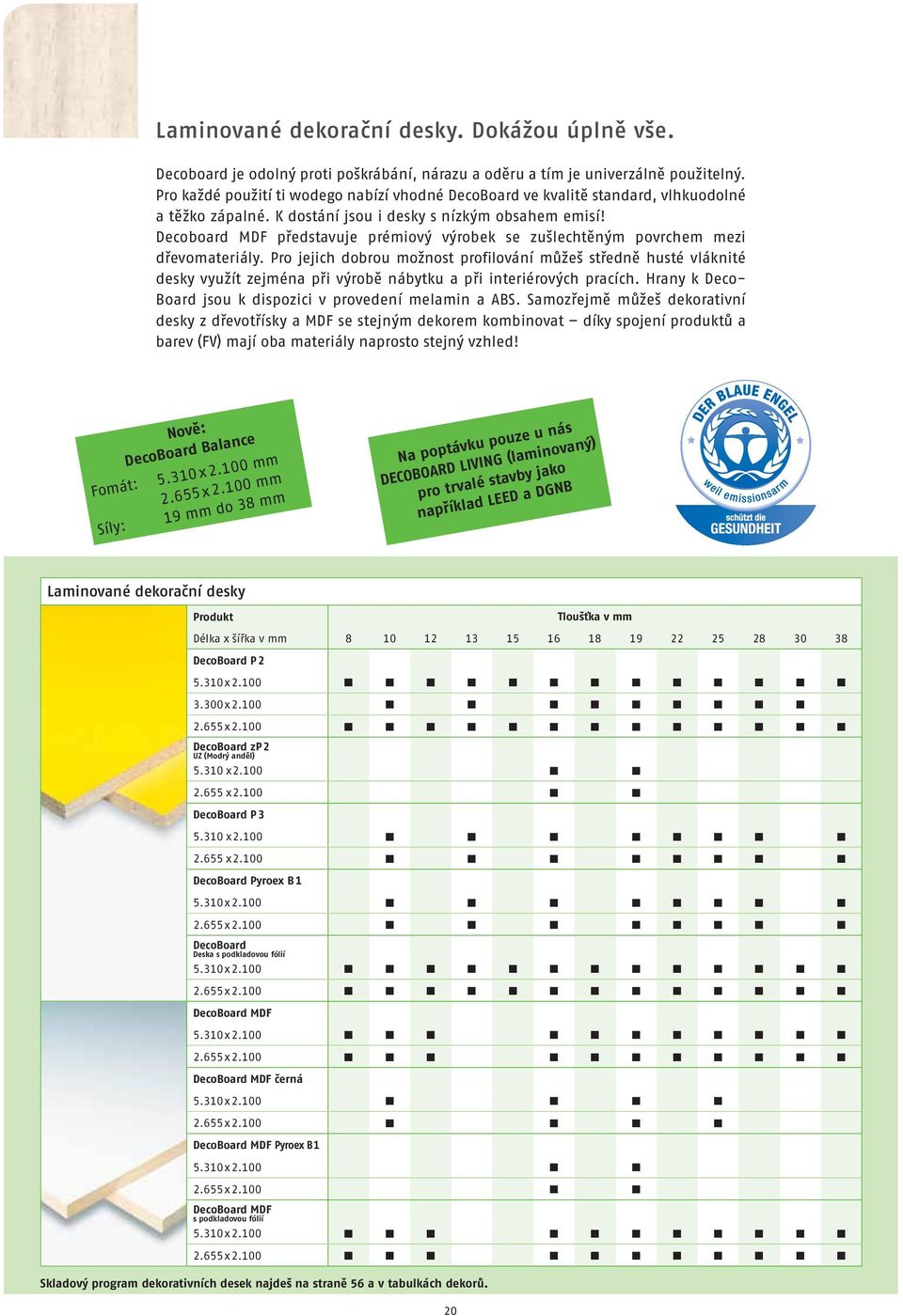 Decoboard MDF představuje prémiový výrobek se zušlechtěným povrchem mezi dřevomateriály.