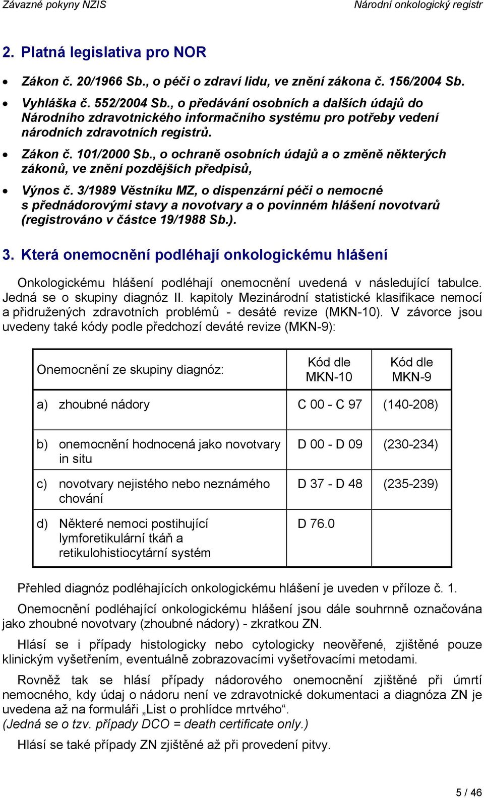 , o ochraně osobních údajů a o změně některých zákonů, ve znění pozdějších předpisů, Výnos č.