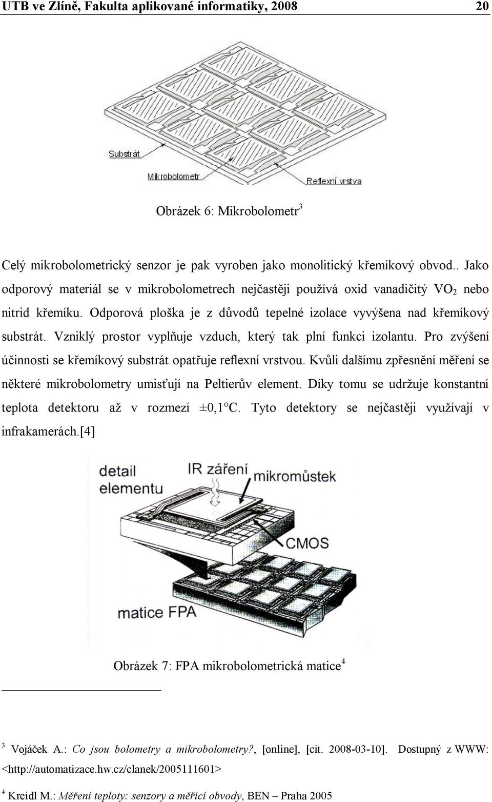 Vzniklý prostor vyplňuje vzduch, který tak plní funkci izolantu. Pro zvýšení účinnosti se křemíkový substrát opatřuje reflexní vrstvou.