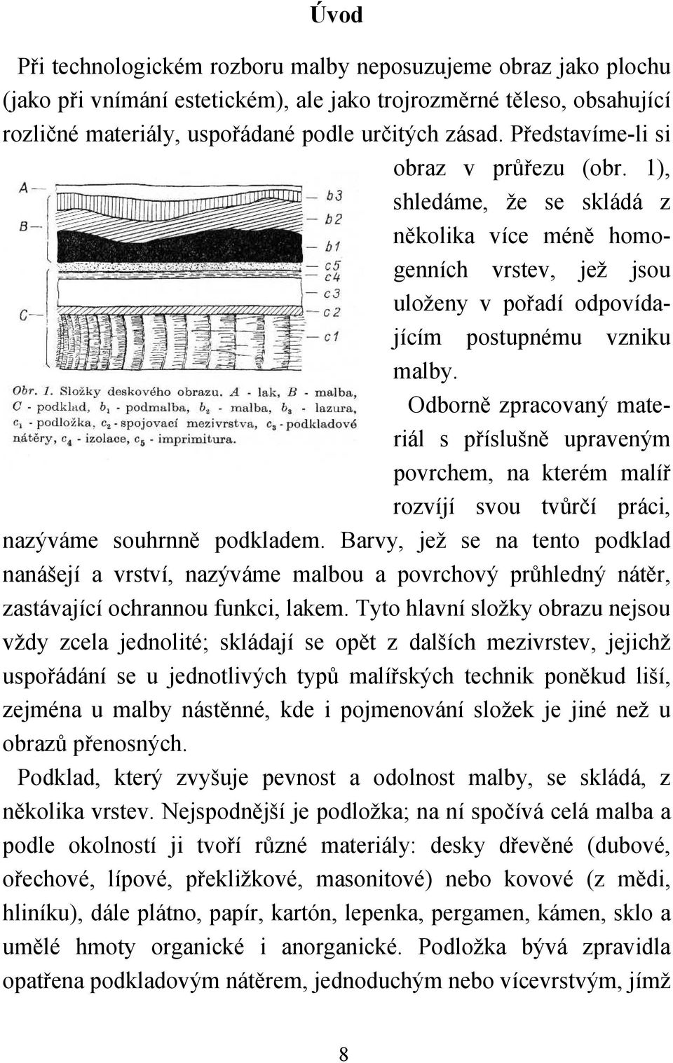 Odborně zpracovaný materiál s příslušně upraveným povrchem, na kterém malíř rozvíjí svou tvůrčí práci, nazýváme souhrnně podkladem.