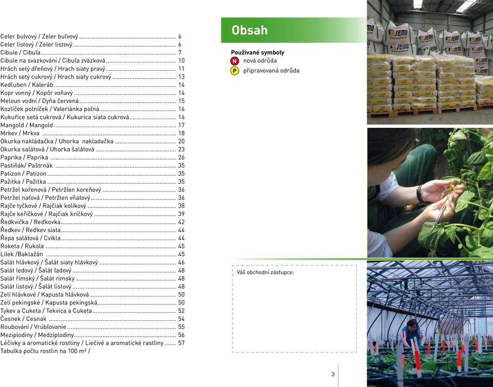 .. 16 Kukuřice setá cukrová / Kukurica siata cukrová... 16 Mangold / Mangold... 17 Mrkev / Mrkva... 18 Okurka nakládačka / Uhorka nakladačka... 20 Okurka salátová / Uhorka šalátová.