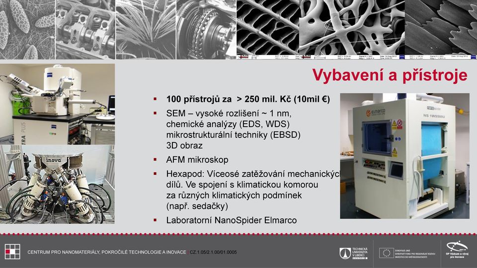 3D obraz AFM mikroskop Hexapod: Víceosé zatěžování mechanických dílů.