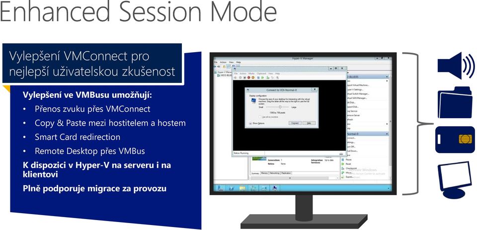 hostitelem a hostem Smart Card redirection Remote Desktop přes VMBus K