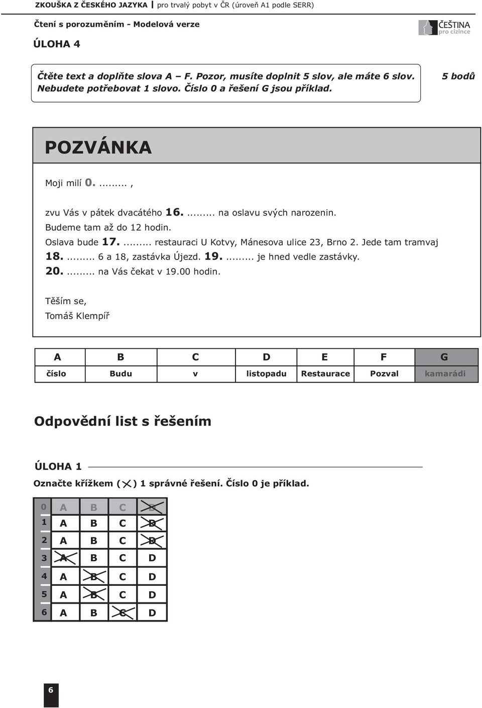 ... restauraci U Kotvy, Mánesova ulice 23, Brno 2. Jede tam tramvaj 18.... 6 a 18, zastávka Újezd. 19.... je hned vedle zastávky. 20.... na Vás čekat v 19.00 hodin.