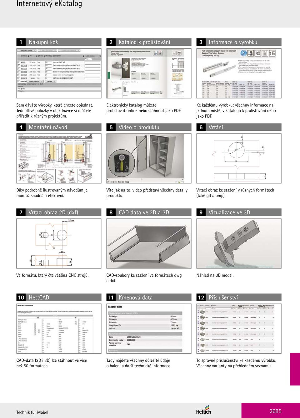 5 Video o produktu Ke každému výrobku: všechny informace na jednom místě, v katalogu k prolistování nebo jako PDF.