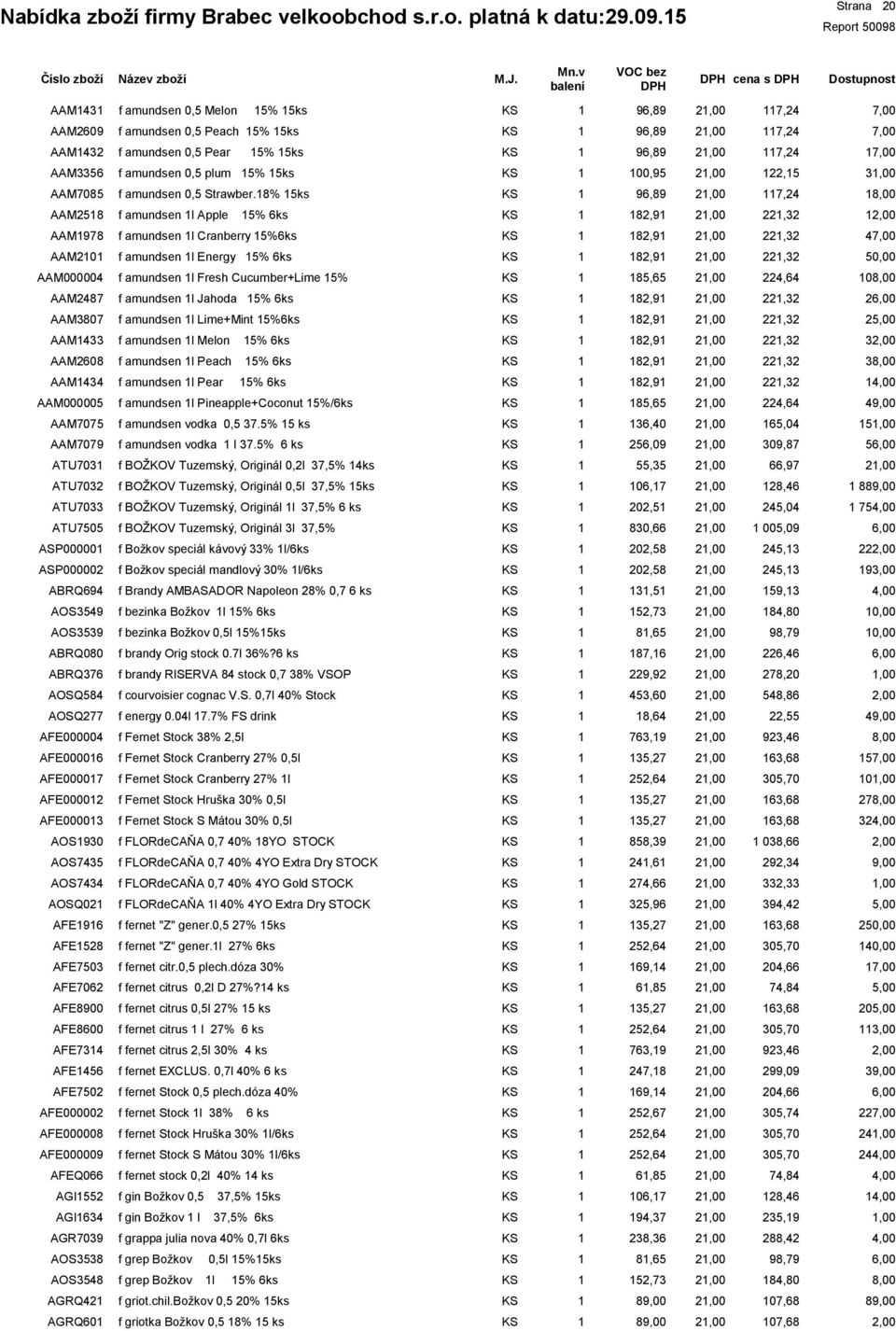 % 5ks 9,9 7, AAM25 f amundsen l Apple 5% ks 2,9 22,32 AAM97 f amundsen l Cranberry 5%ks 2,9 22,32 4 AAM f amundsen l Energy 5% ks 2,9 22,32 AAM000004 f amundsen l Fresh Cucumber+Lime 5% 5,5 2,4 0