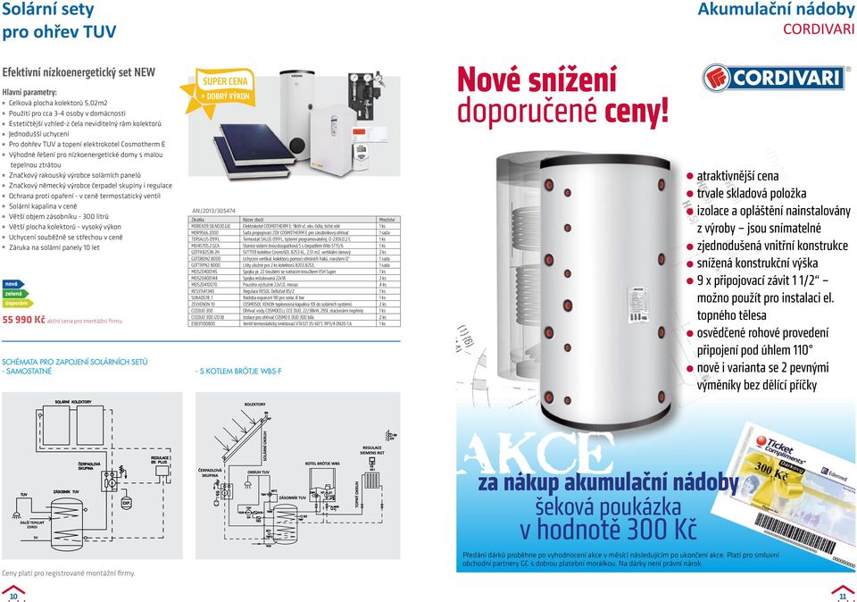 regulace Větší objem zásobníku - 300 litrů Větší plocha kolektorů - vysoký výkon Záruka na solární panely 10 let 55 990 Kč akční cena pro montážní firmu SCHÉMATA PRO ZAPOJENÍ SOLÁRNÍCH SETŮ -