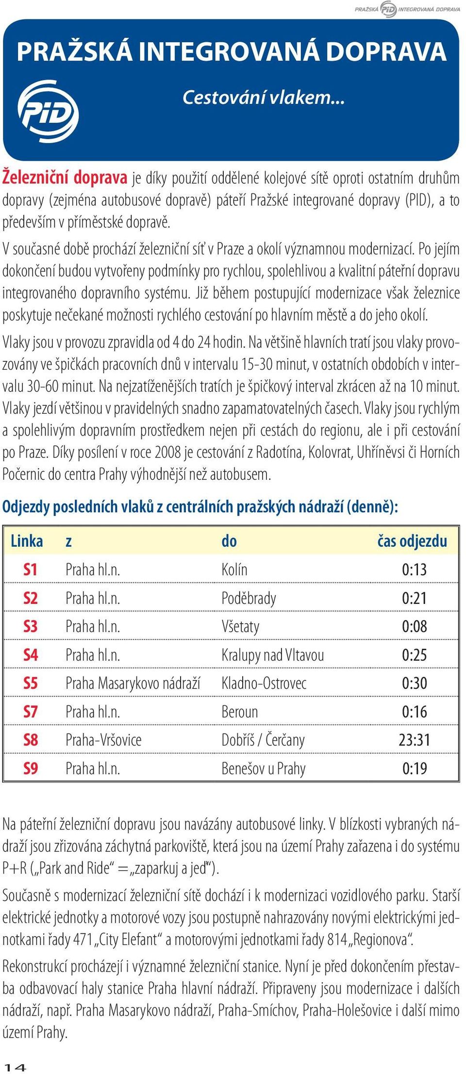 V současné době prochází železniční síť v Praze a okolí významnou modernizací.