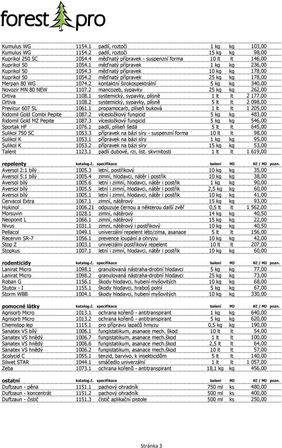 2 kontaktní širokospektrální 5 kg kg 340,00 Novozir MN 80 NEW 1107.2 mancozeb, sypavky 25 kg kg 262,00 Ortiva 1108.1 systemický, sypavky, plísně 1 lt lt 2 177,00 Ortiva 1108.