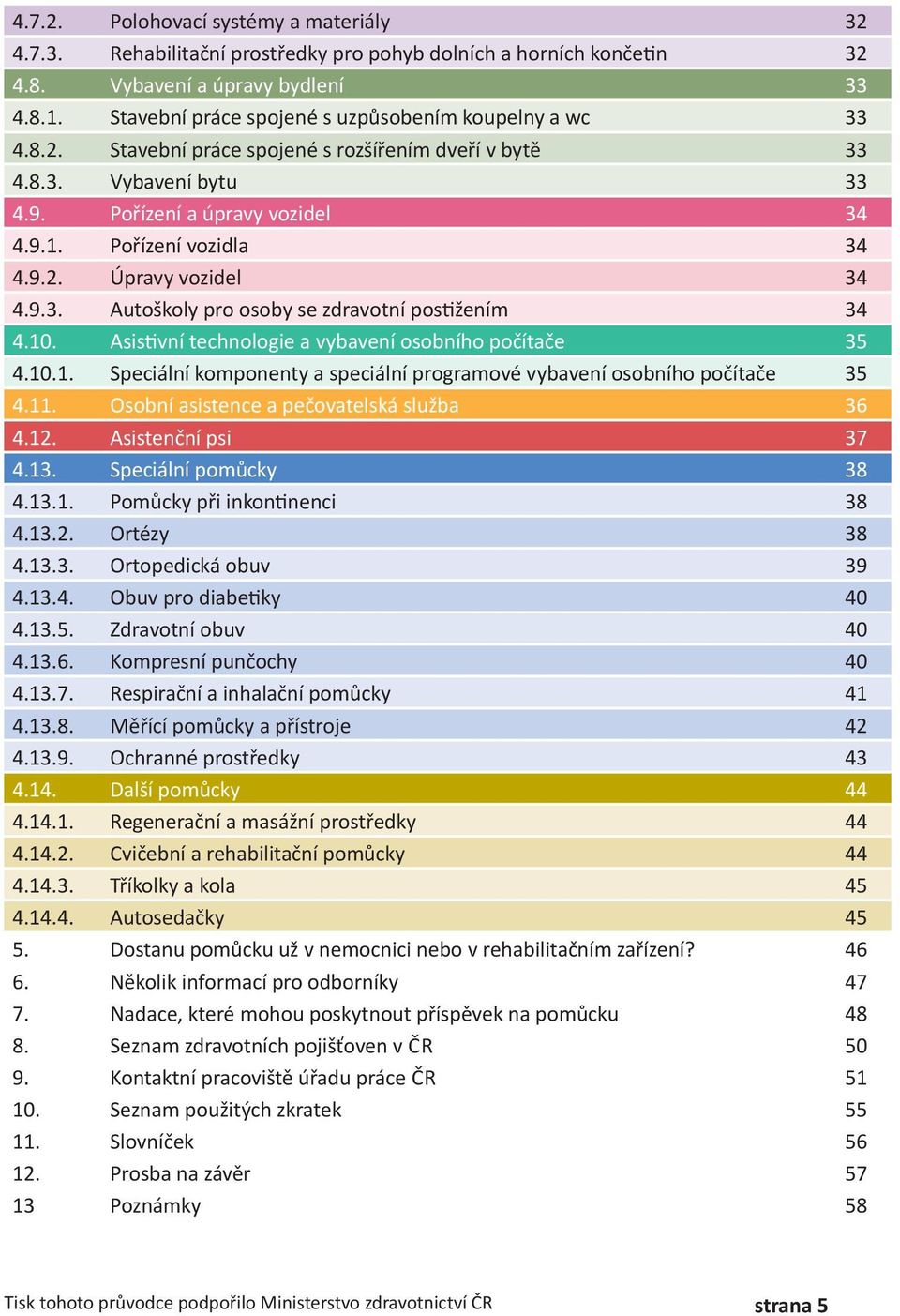 9.2. Úpravy vozidel 34 4.9.3. Autoškoly pro osoby se zdravotní postižením 34 4.10. Asistivní technologie a vybavení osobního počítače 35 4.10.1. Speciální komponenty a speciální programové vybavení osobního počítače 35 4.