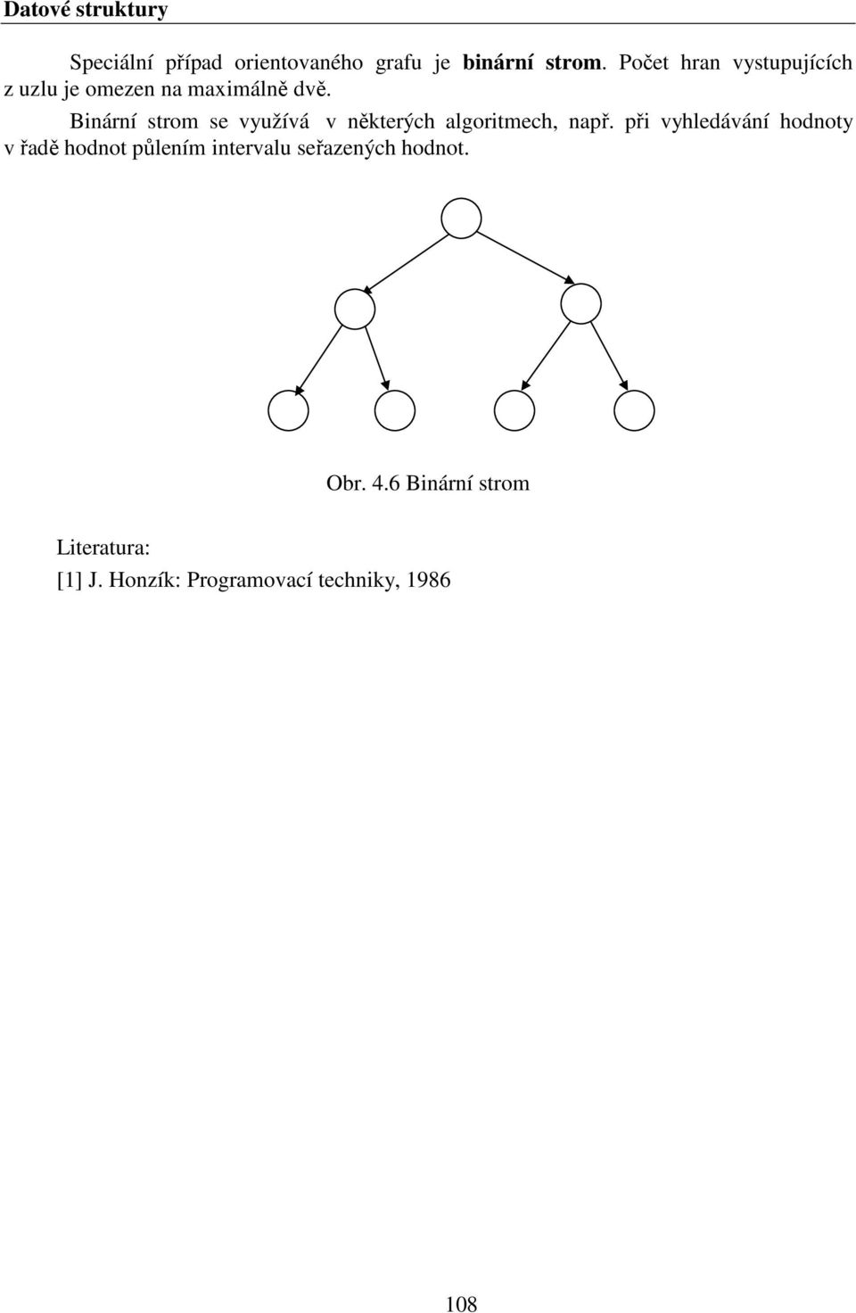 Binární strom se využívá v některých algoritmech, např.