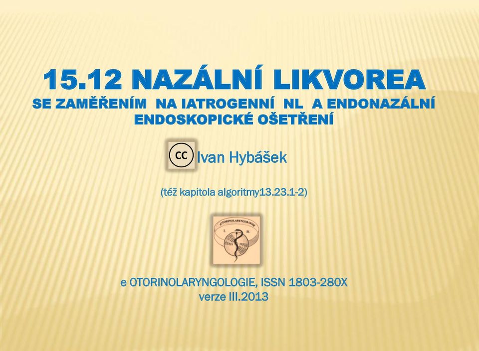 OŠETŘENÍ Ivan Hybášek (téţ kapitola