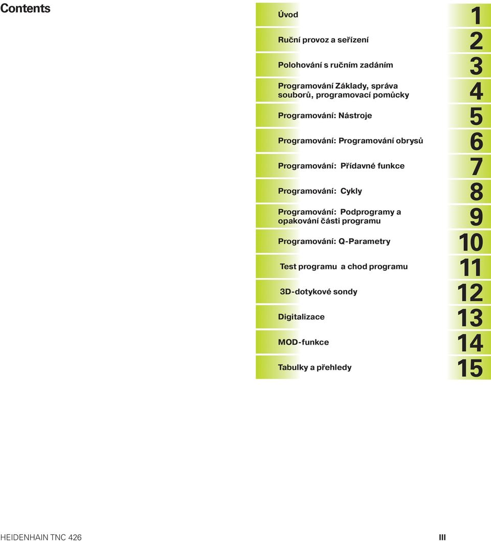 Programován : Podprogramy a opakován části programu Programován : Q-Parametry Test programu a chod programu