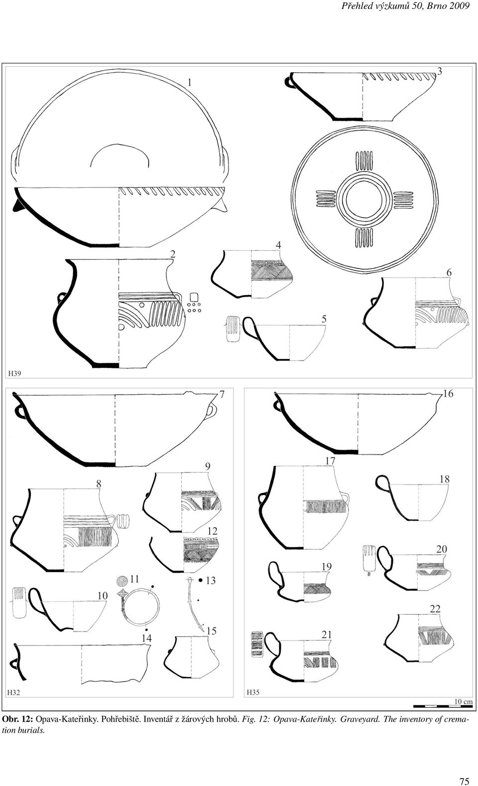 Inventář z žárových hrobů. Fig.