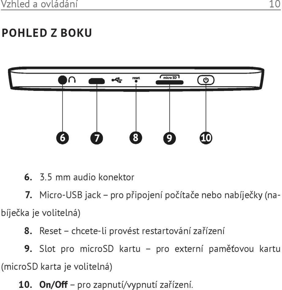 8. Reset chcete-li provést restartování zařízení 9.