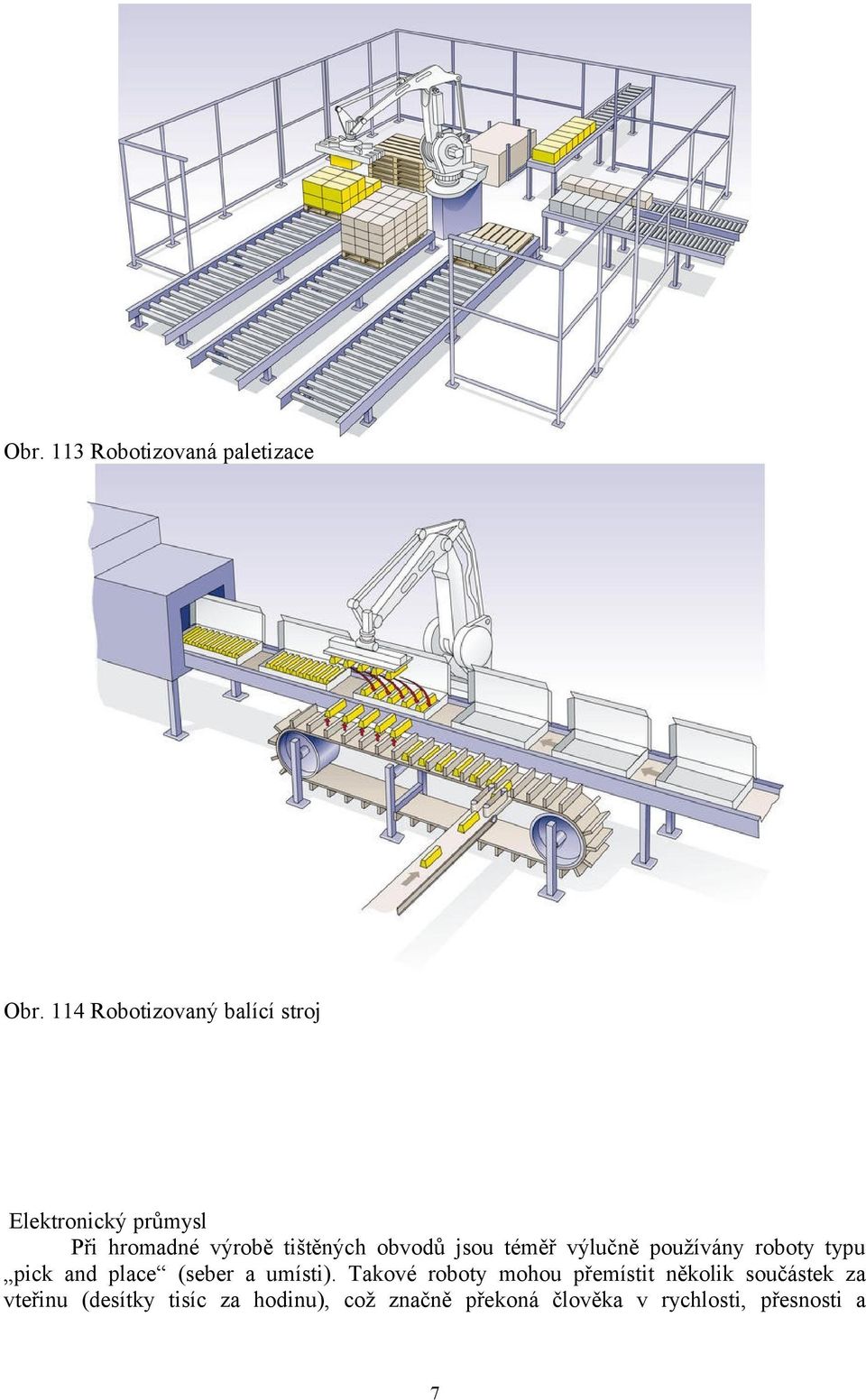 obvodů jsou téměř výlučně používány roboty typu pick and place (seber a umísti).