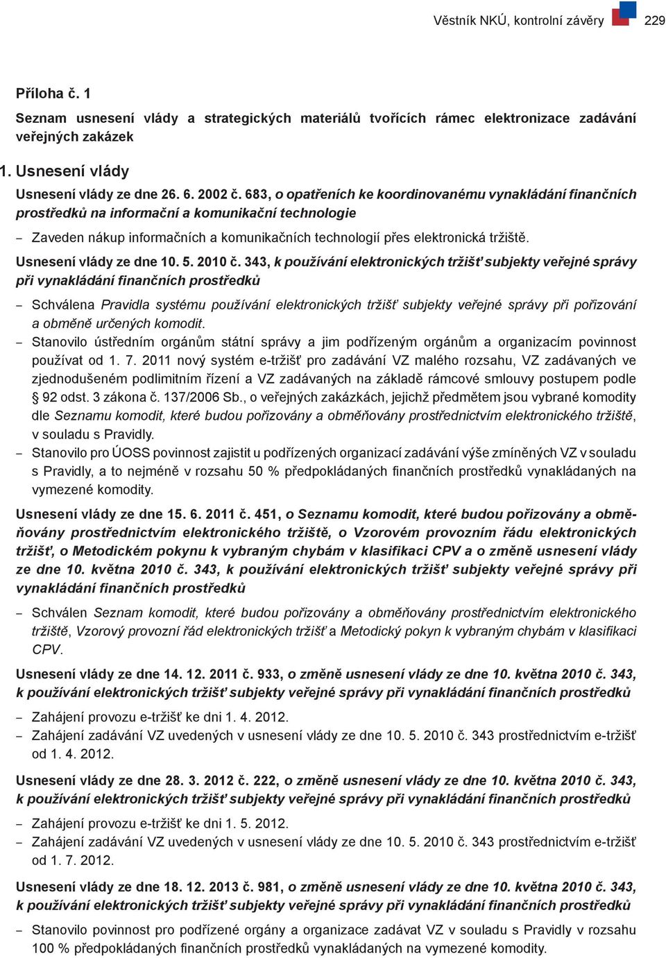 Usnesení vlády ze dne 10. 5. 2010 č.