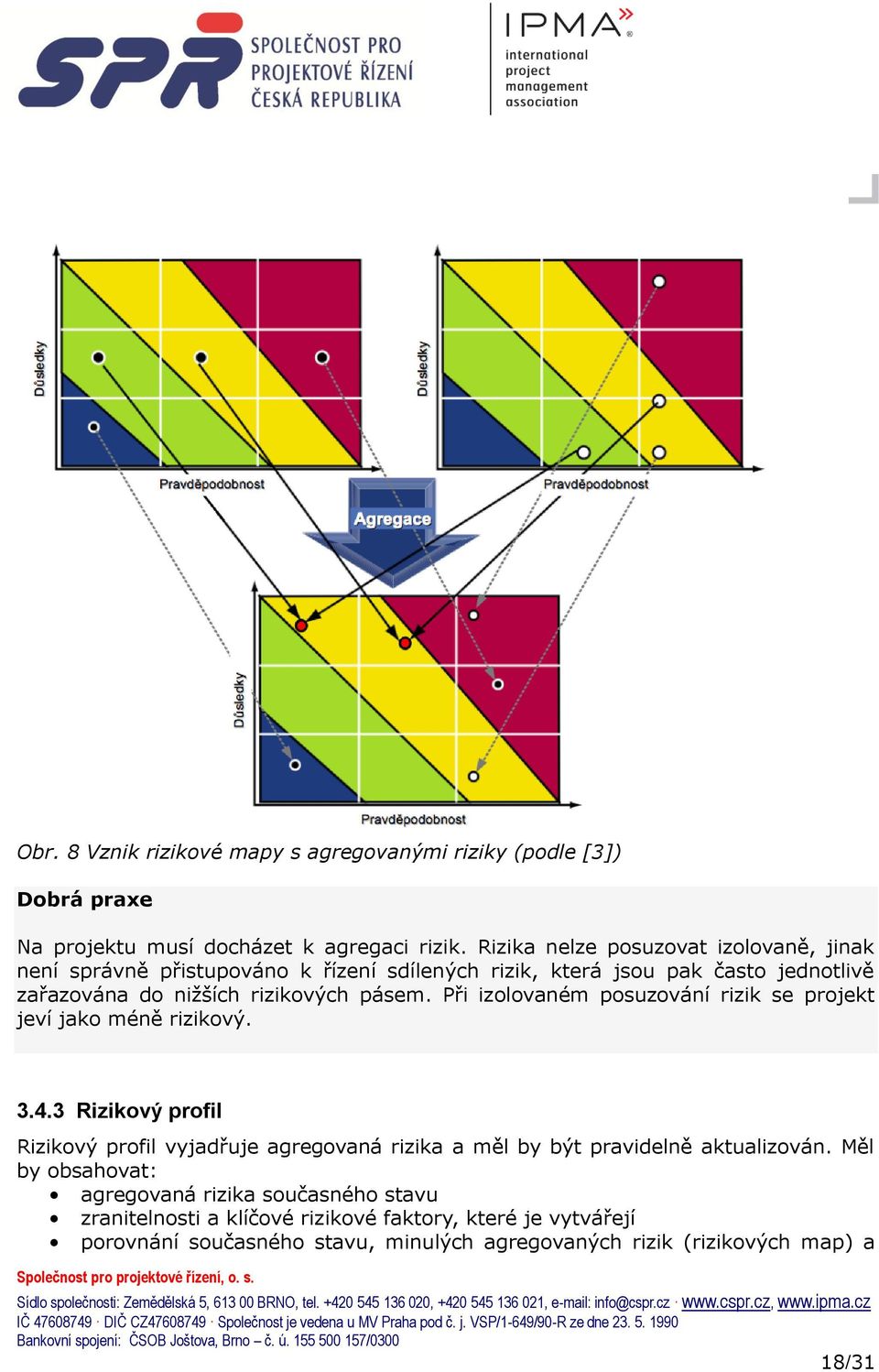 pásem. Při izolovaném posuzování rizik se projekt jeví jako méně rizikový. 3.4.