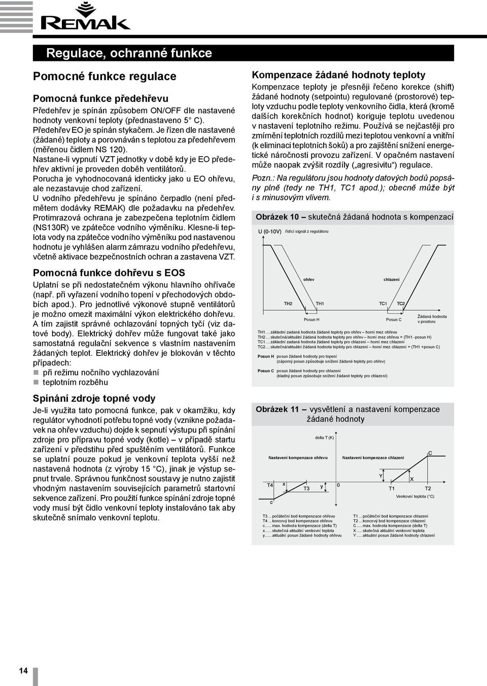 Nastane-li vypnutí VZT jednotky v době kdy je EO předehřev aktivní je proveden doběh ventilátorů. Porucha je vyhodnocovaná identicky jako u EO ohřevu, ale nezastavuje chod zařízení.