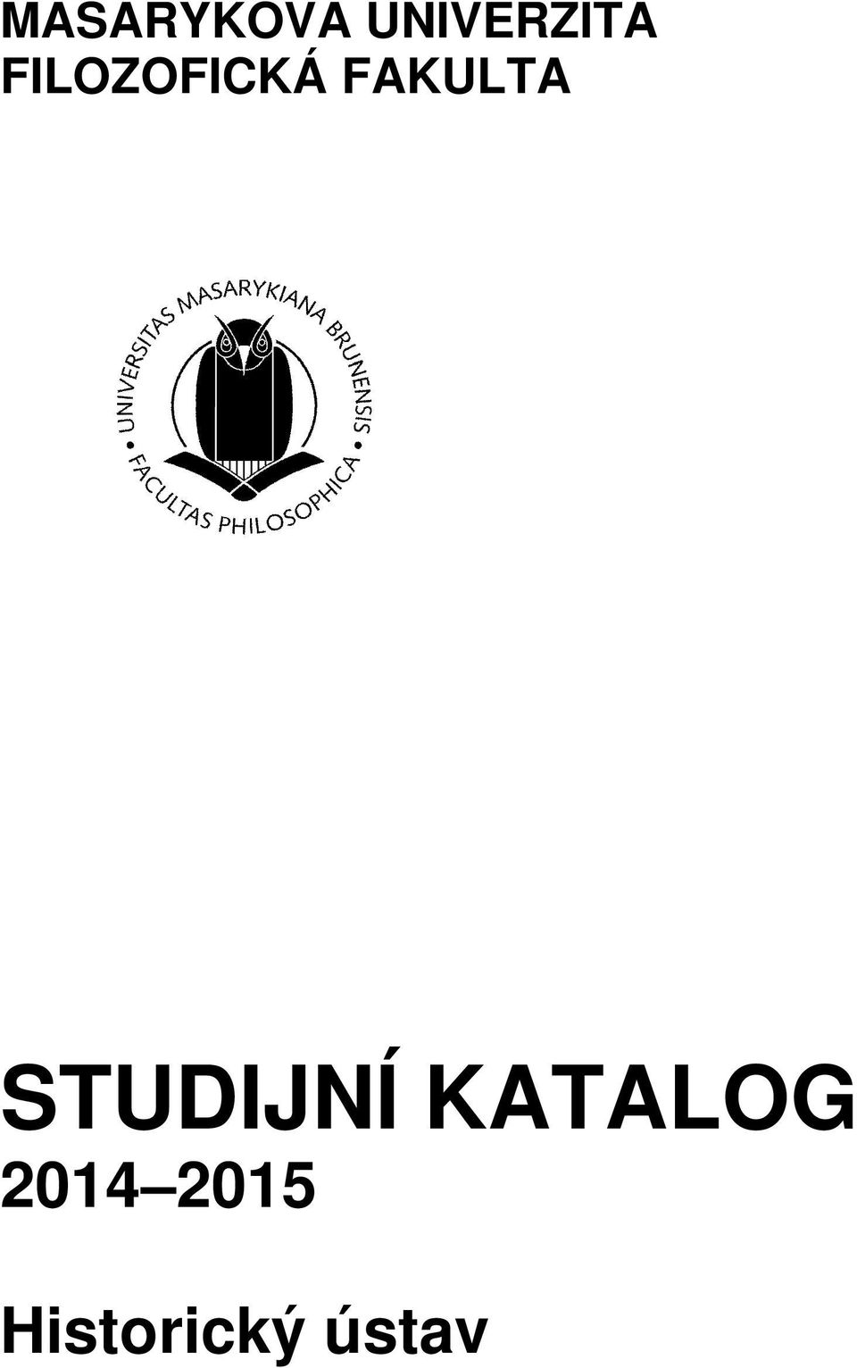 STUDIJNÍ KATALOG 2014