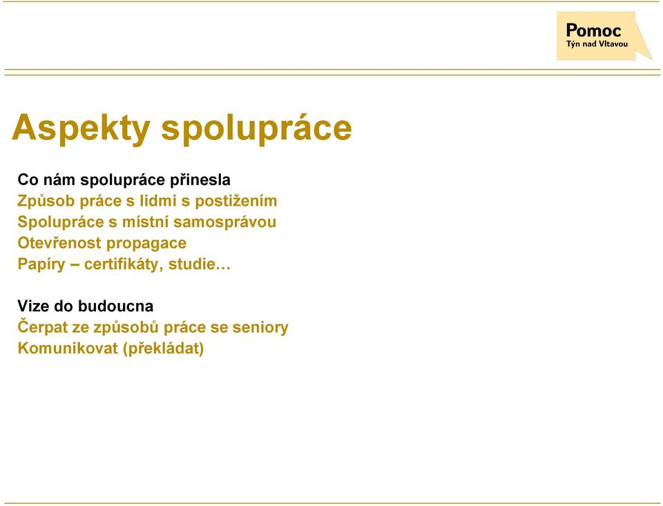 Otevřenost propagace Papíry certifikáty, studie Vize do