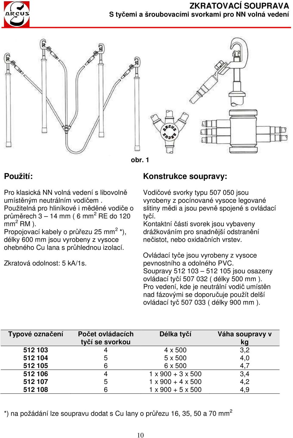 Propojovací kabely o průřezu mm 2 *), délky 600 mm jsou vyrobeny z vysoce ohebného Cu lana s průhlednou izolací. Zkratová odolnost: 5 ka/1s.