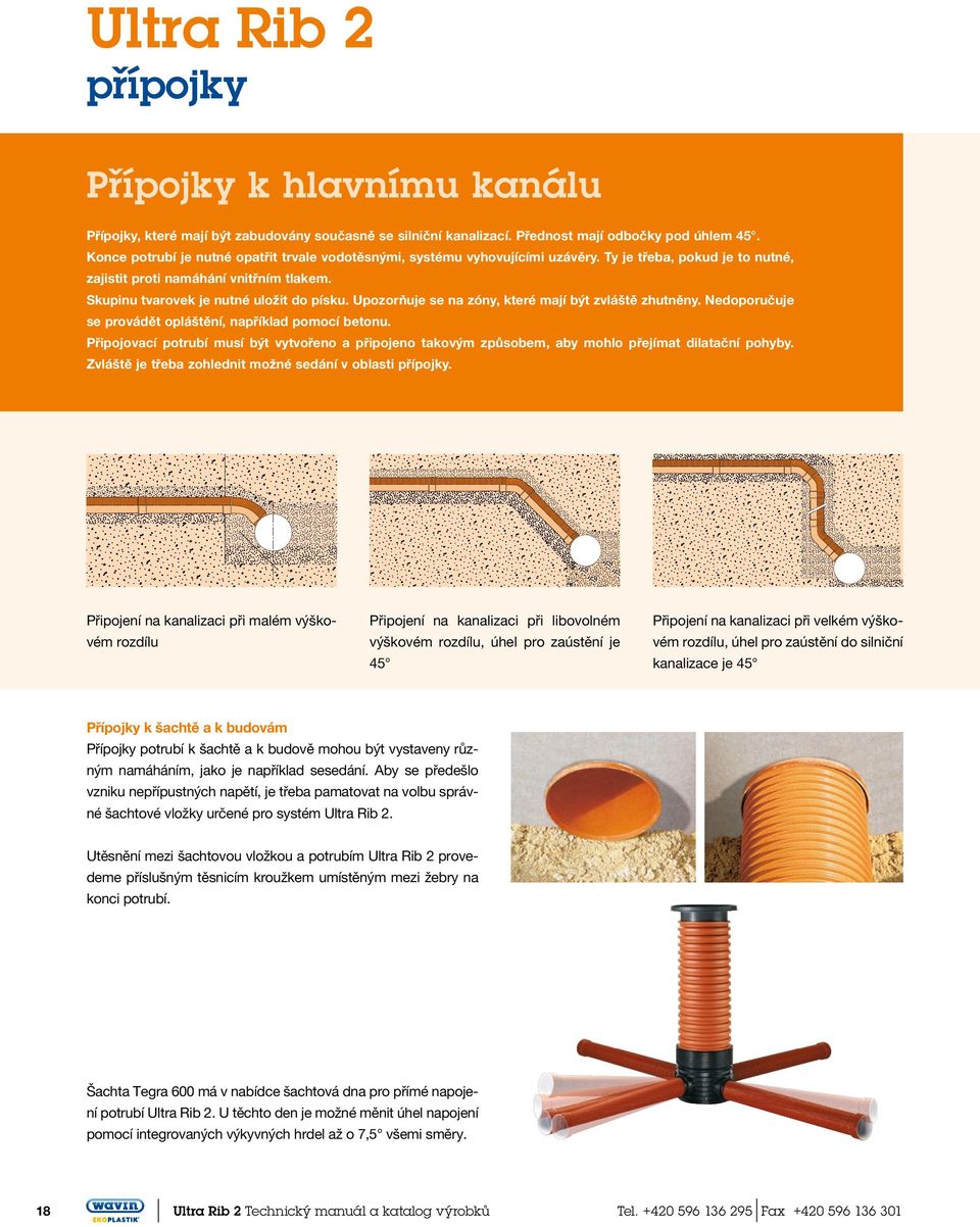 Upozorňuje se na zóny, které mají být zvláště zhutněny. Nedoporučuje se provádět opláštění, například pomocí betonu.