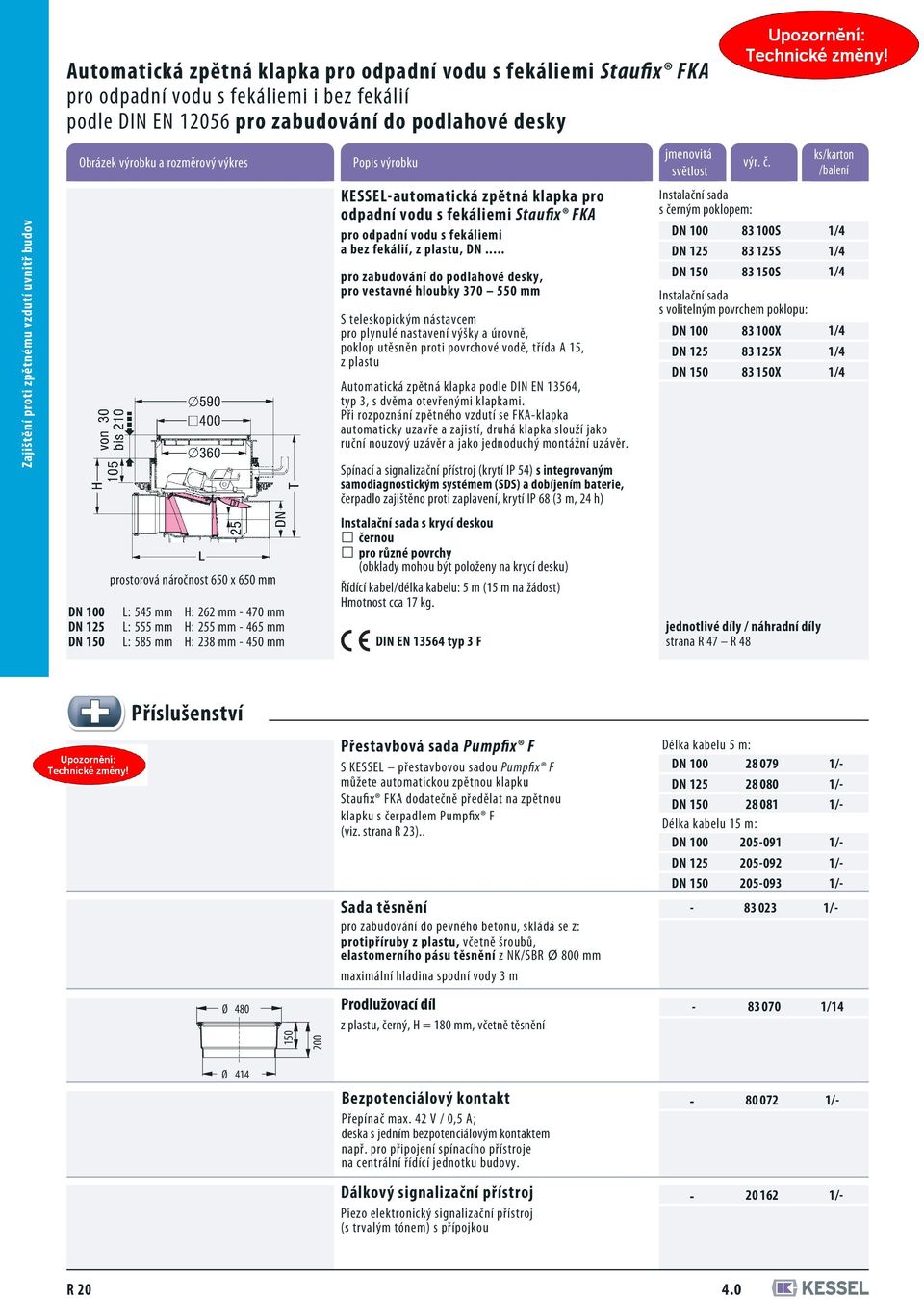 .. pro zabudování do podlahové desky, pro vestavné hloubky 370 550 mm S teleskopickým nástavcem pro plynulé nastavení výšky a úrovně, poklop utěsněn proti povrchové vodě, třída A 15, z plastu