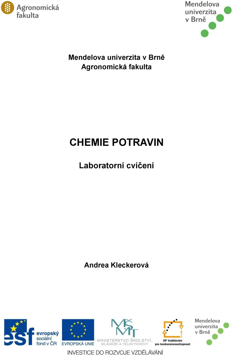 CHEMIE POTRAVIN