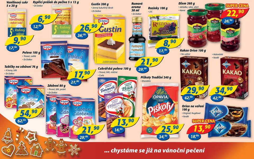 Oetker Cukrářská poleva 100 g Tmavá, bílá, mléčná Rumové aroma 38 ml Dr.