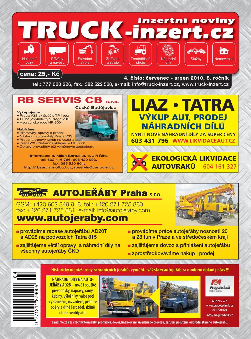 truck-inzert.cz, www.truck-inzert.cz RB SERVIS CB s.r.o.