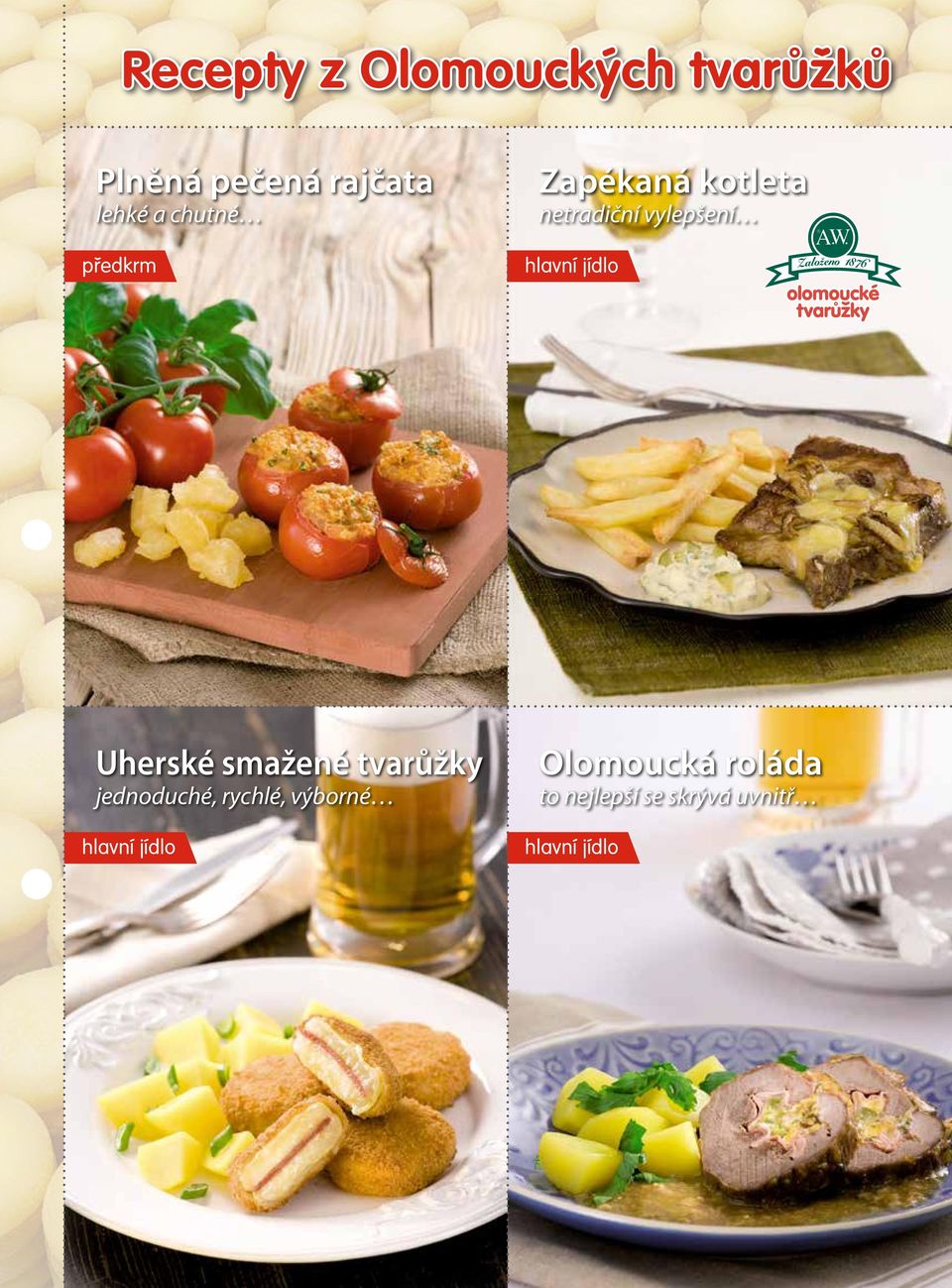 jídlo Uherské smažené tvarůžky jednoduché, rychlé, výborné