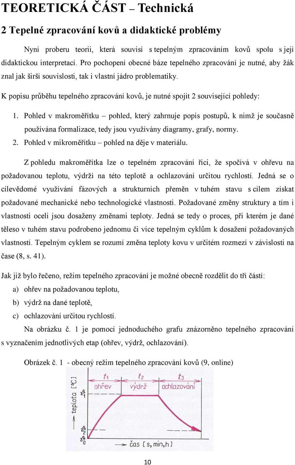 K popisu průběhu tepelného zpracování kovů, je nutné spojit 2 související pohledy: 1.