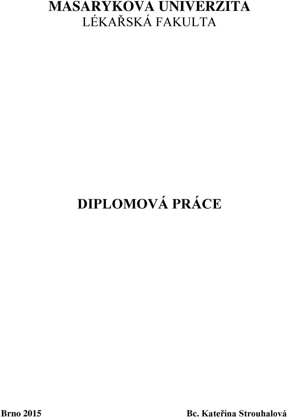 DIPLOMOVÁ PRÁCE Brno